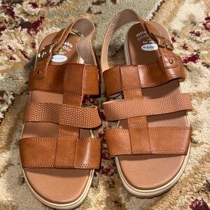 Dr. Scholl's Tan Strappy Sandals sz 8m
